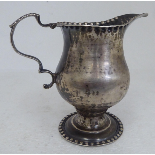 120 - A George III silver pedestal cream jug&nbsp; Nath...??? Appleton & Ann Smith&nbsp; London 1771&n... 