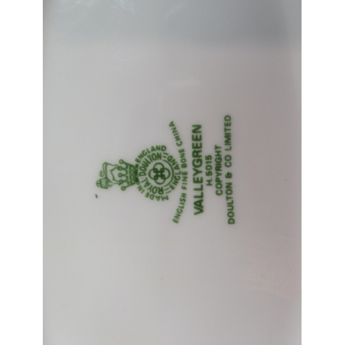 135 - Royal Doulton bone china Valley Green pattern tableware