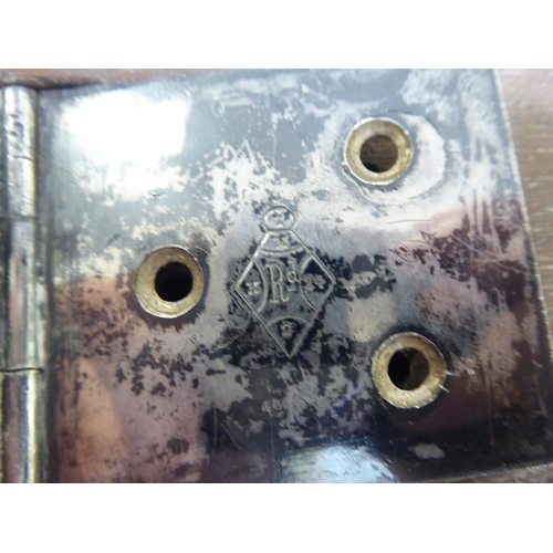 87 - A late Victorian silver plated wedding cake stand with a mirrored top&nbsp; 14