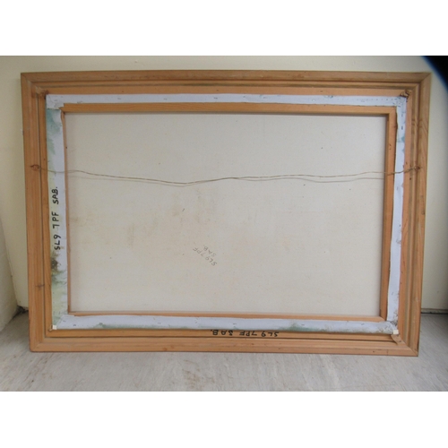 89 - 20thC Continental School - a windmill beside still water&nbsp; oil on canvas&nbsp; 23