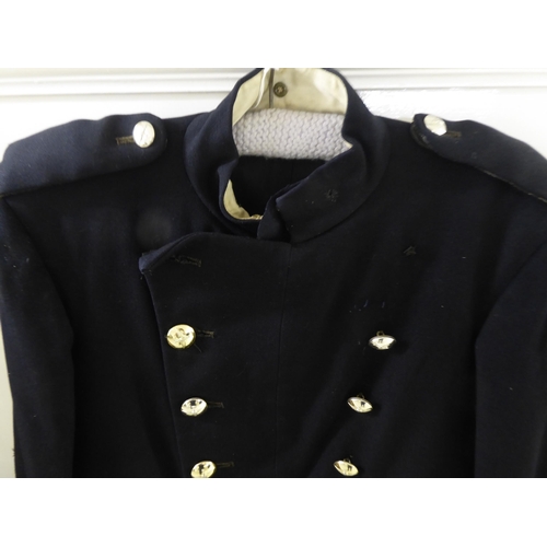 102 - Mainly vintage military uniforms and associated clothing: to include a coat(Please Note: this lot is... 