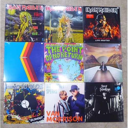 110 - Vinyl albums: to include recordings by Iron Maiden, Black Sabbath, King Crimson and Pink Floyd