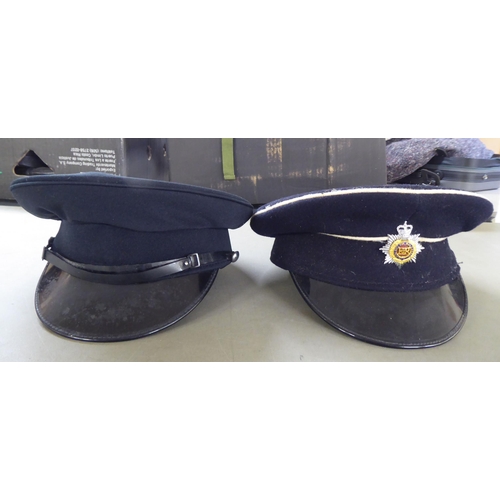 117 - Eight various foreign military and military style peaked caps(Please Note: this lot is subject to th... 