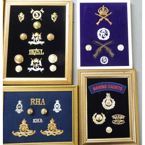 122 - Miscellaneous British regimental badges, uniform titles and associated insignia, some copies, all fr... 