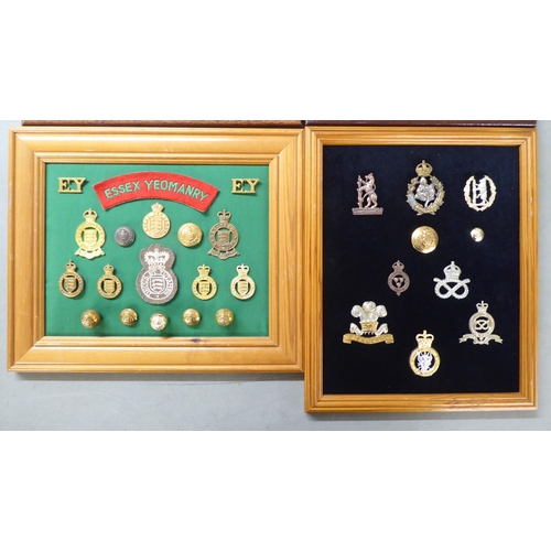 123 - Miscellaneous British regimental badges, uniform titles and associated insignia, some copies, all fr... 