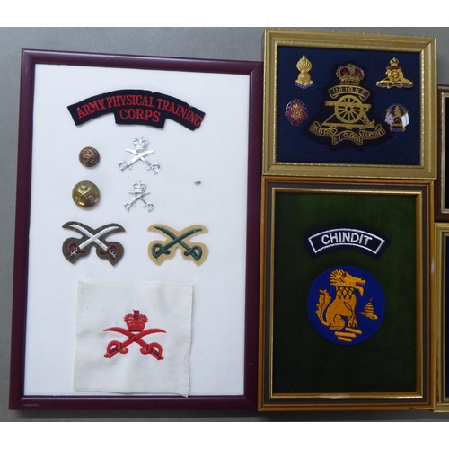 123 - Miscellaneous British regimental badges, uniform titles and associated insignia, some copies, all fr... 