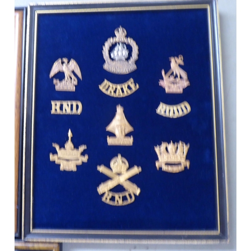 123 - Miscellaneous British regimental badges, uniform titles and associated insignia, some copies, all fr... 