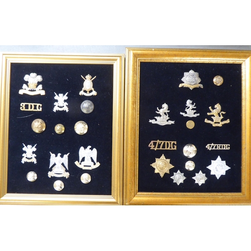 123 - Miscellaneous British regimental badges, uniform titles and associated insignia, some copies, all fr... 