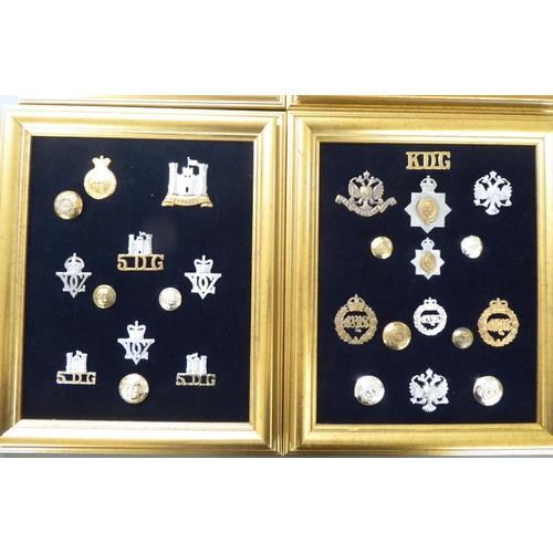 123 - Miscellaneous British regimental badges, uniform titles and associated insignia, some copies, all fr... 