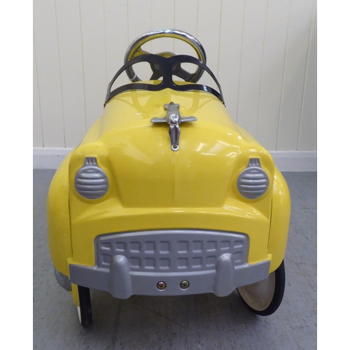 17 - A Burns model pedal car, in the form of a New York yellow cab with rubber wheels  33