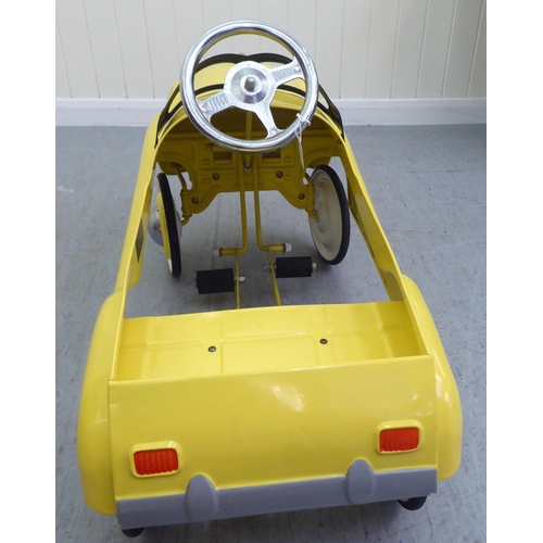 17 - A Burns model pedal car, in the form of a New York yellow cab with rubber wheels  33