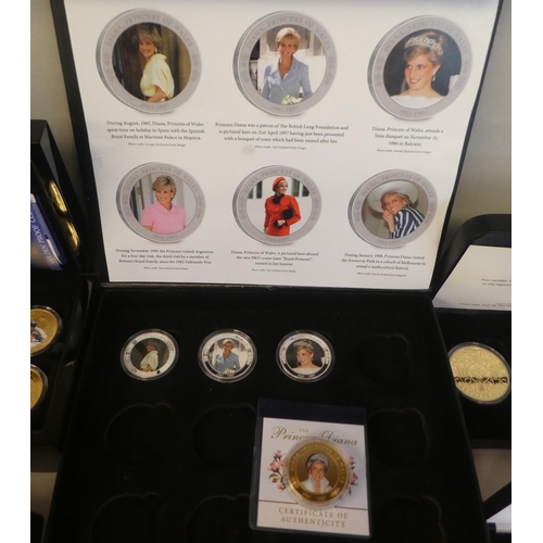 178 - Silver, Jubilee Mint and other proof coins: to include a Charles III presentation set  cased