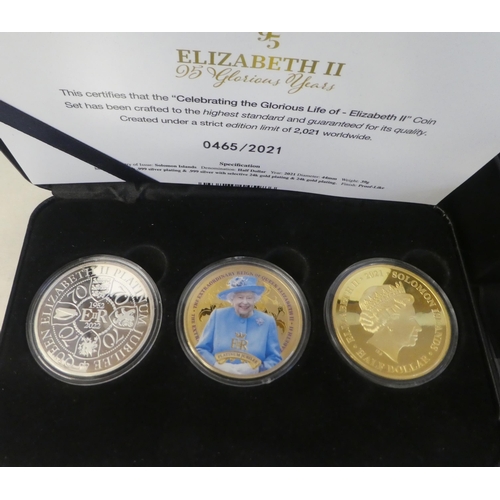 178 - Silver, Jubilee Mint and other proof coins: to include a Charles III presentation set  cased