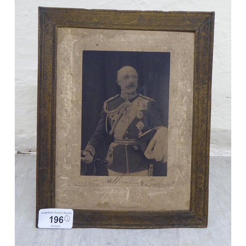 196 - 'Prince Arthur, Duke of Connaught'  photographic monochrome print  4