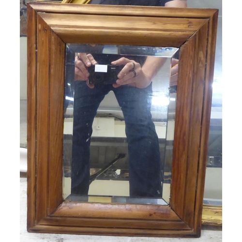 205 - Six dissimilar early 20thC variously framed mirrors  largest 16