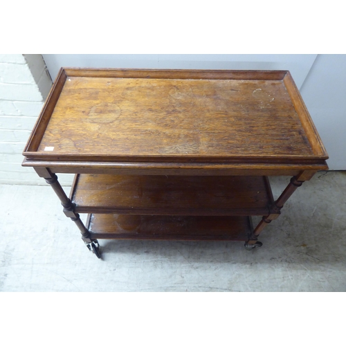 206 - Small furniture: to include a 19thC mahogany four drawer dressing chest, raised on bracket feet ... 