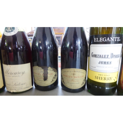 219 - Alcoholic beverages: to include a Chateau de Seguro 1999 ; a Chateau du Chapitre  1972; an... 