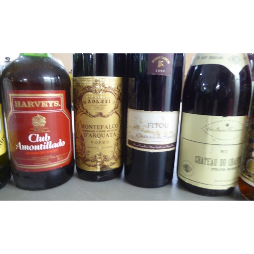 219 - Alcoholic beverages: to include a Chateau de Seguro 1999 ; a Chateau du Chapitre  1972; an... 