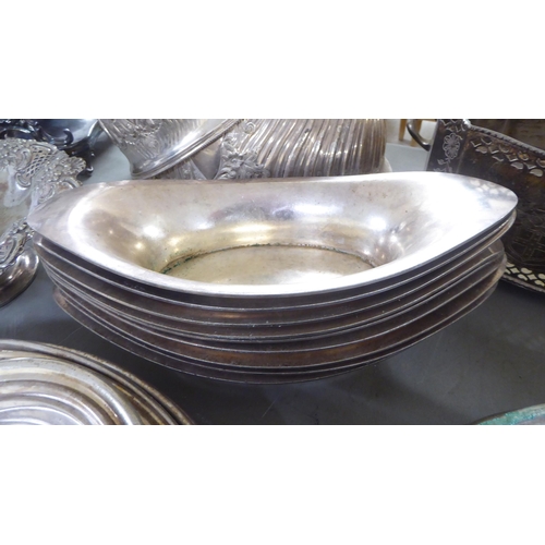 233 - Silver plated tableware: to include late Victorian meat domes; and Graham & Morton Ltd of Stirli... 