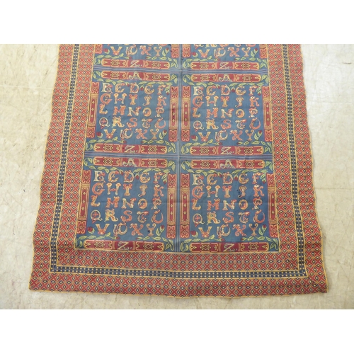 258 - A machine made two sided tapestry style long panel/runner  40