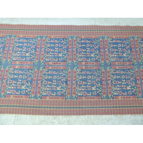 258 - A machine made two sided tapestry style long panel/runner  40