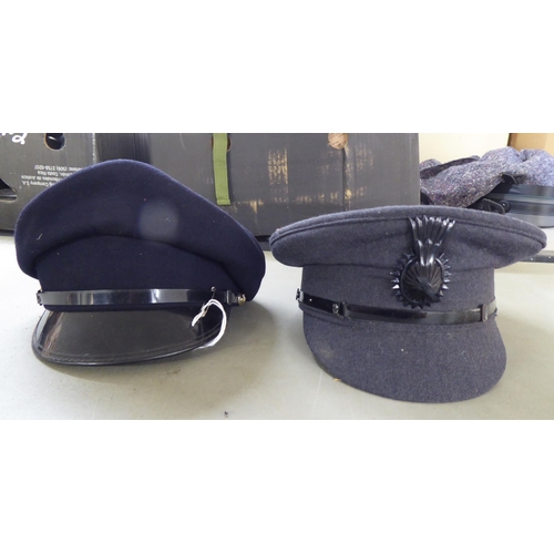 73 - Six various British and foreign military and military style peaked caps(Please Note: this lot is sub... 