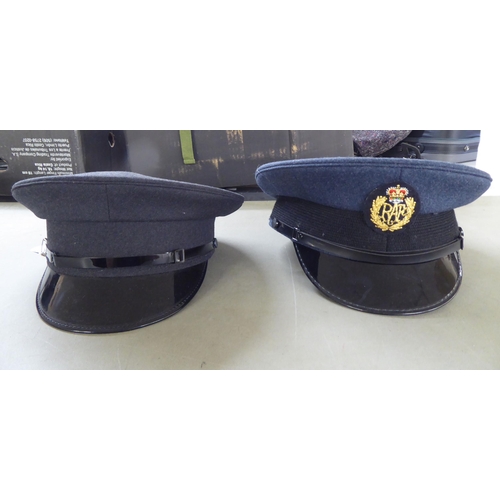 82 - Six various British and foreign military and military style peaked caps(Please Note: this lot is sub... 