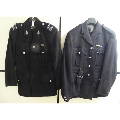 87 - Vintage British police uniform tunics: to include Special Constabulary