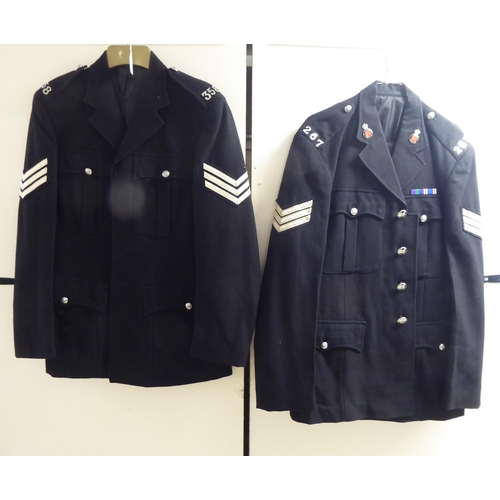 87 - Vintage British police uniform tunics: to include Special Constabulary