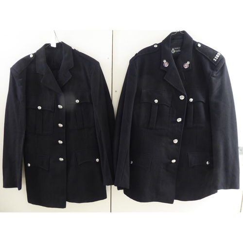 91 - Vintage British Police uniform tunics: to include Essex Constabulary