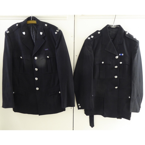 91 - Vintage British Police uniform tunics: to include Essex Constabulary