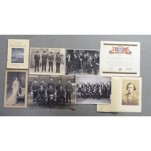 200 - 19th and 20thC variously themed photographic and other printed ephemera: to include snapshots from t... 