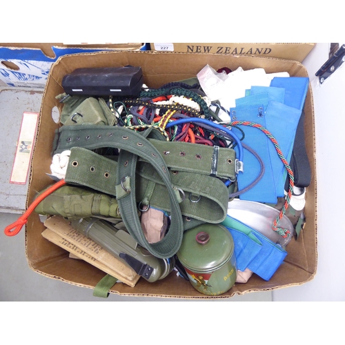 227 - Military tack and other uniform and accessories (Please Note: this lot is subject to the statement m... 