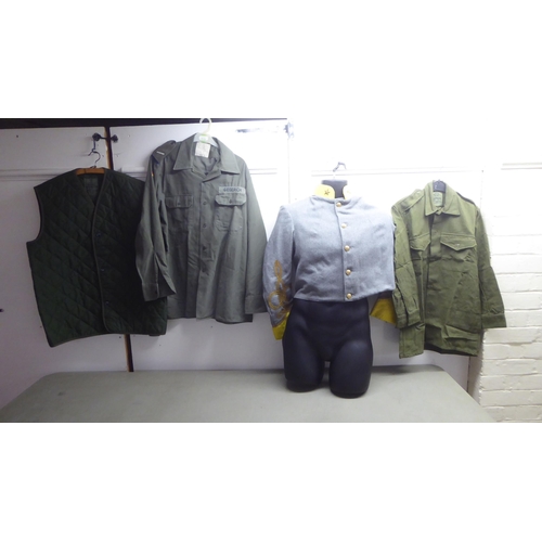 231 - Hospital, County Official, mess dress and other clothing  various sizes (Please Note: this lot is su... 