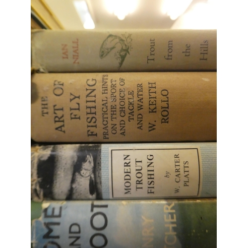 268 - Books, mainly shooting and fishing: to include 'The Woburn Library Fresh Water Fish' by Sir Herbert ... 