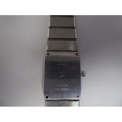 271 - A Baume & Mercier bi-coloured stainless steel cased bracelet wristwatch, the quartz movement fac... 