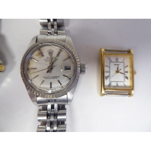 272 - Four ladies wristwatches: to include a Seiko, faced by a Roman dial 