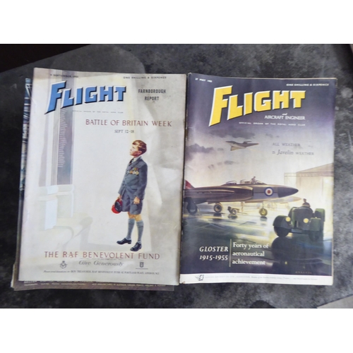 277 - A selection of 'Flight' magazines from the 1950s 