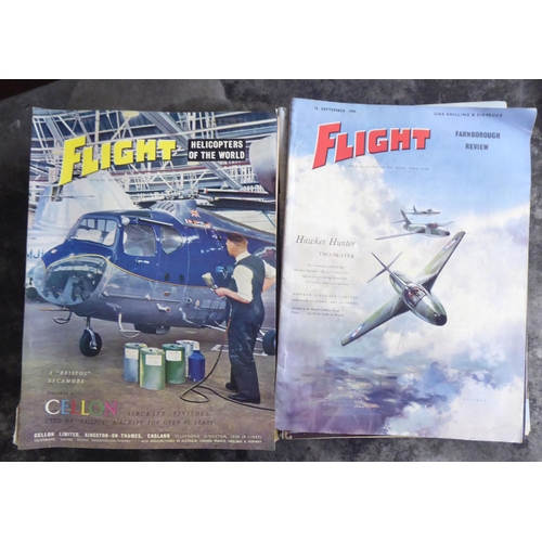 277 - A selection of 'Flight' magazines from the 1950s 