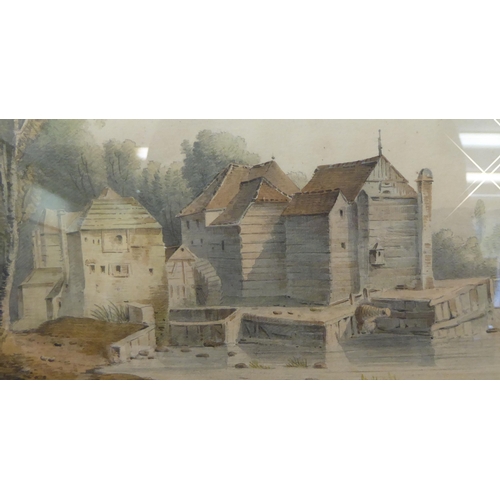 280 - Attributed to L Belanger - a study of Great Marlow  watercolour  bears a label verso  15