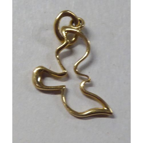 286 - An 18ct gold pendant, designed by Paloma Picasso for Tiffany & Co