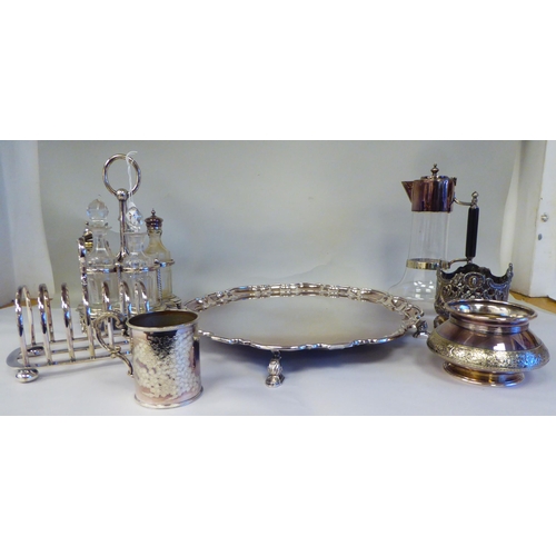 295 - Silver plated tableware: to include a Georgian design Mappin & Webb salver  14