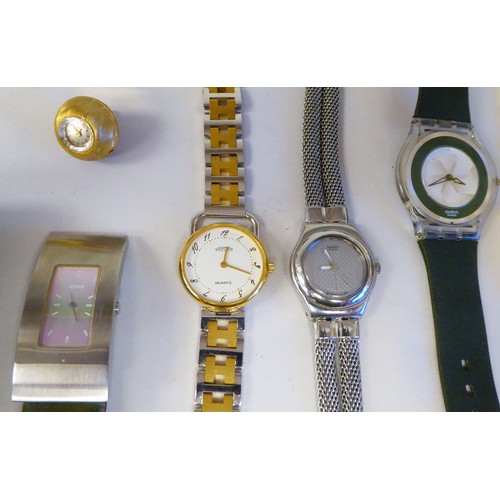 305 - Mainly ladies variously cased and strapped wristwatches with examples by Christian Dior, Butler &... 