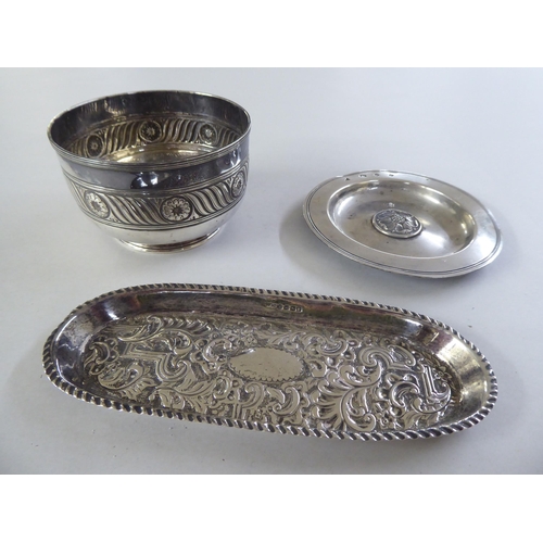 Silver collectables to include an Armada style dish Birmingham