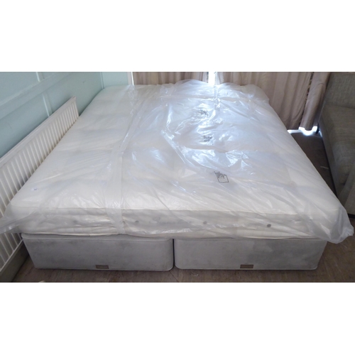 A Hypnos double divan bed base and a Signature mattress 70"w