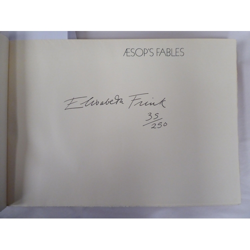 108 - Book: 'Aesop's Fables' illustrated by Elisabeth Frink, a First Edition 35/250, signed and printed by... 