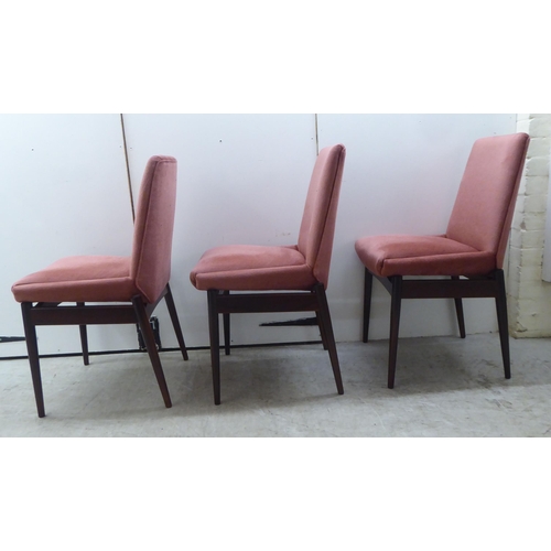 134 - Attributed to Robert Heritage for Archie Shine, a 1960s set of eight rosewood framed dining chairs w... 