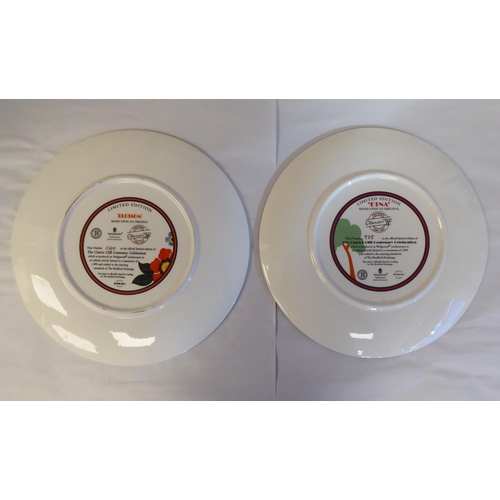 207 - Six Limited Edition Wedgwood china plates from the Clarice Cliff Centenary Celebration 'Red Tulip' a... 