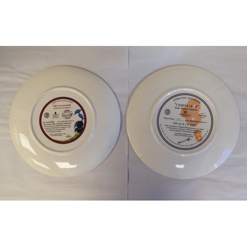 207 - Six Limited Edition Wedgwood china plates from the Clarice Cliff Centenary Celebration 'Red Tulip' a... 