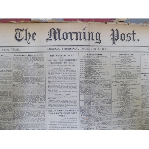 214 - An archive of Great War newspapers, contained in five folders